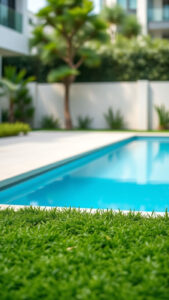 Gazon synthétique piscine : guide complet pour un aménagement réussi