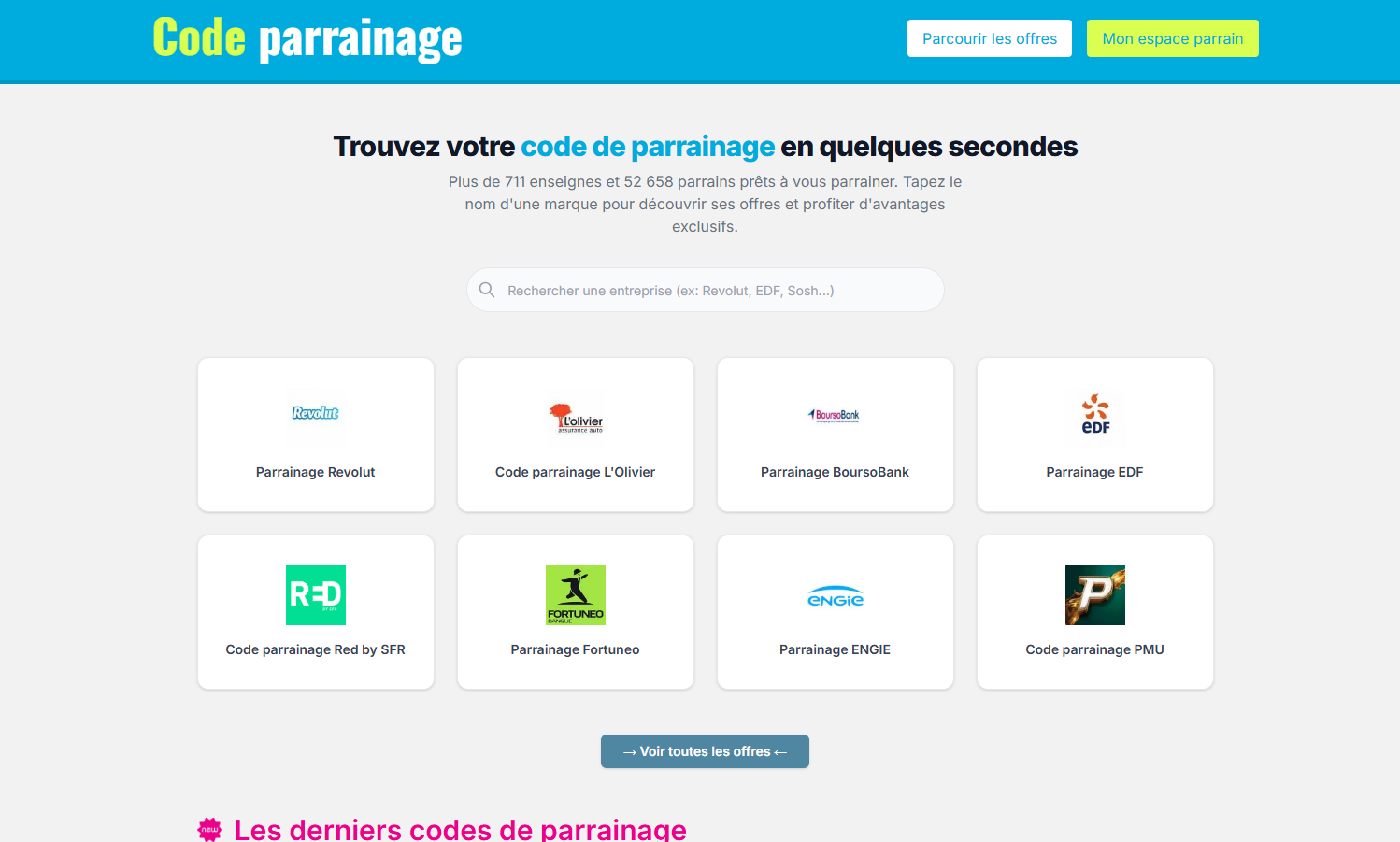 Code-Parrainage.net : notre avis sur la plateforme de codes de parrainage code parrainage