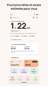 Suivi de grossesse – BumpBrief BumpBrief : prochaine tétée et prochaine sieste estimées