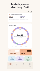 Suivi de grossesse – BumpBrief BumpBrief : la journée de bébé sur un cadran de 24 heures